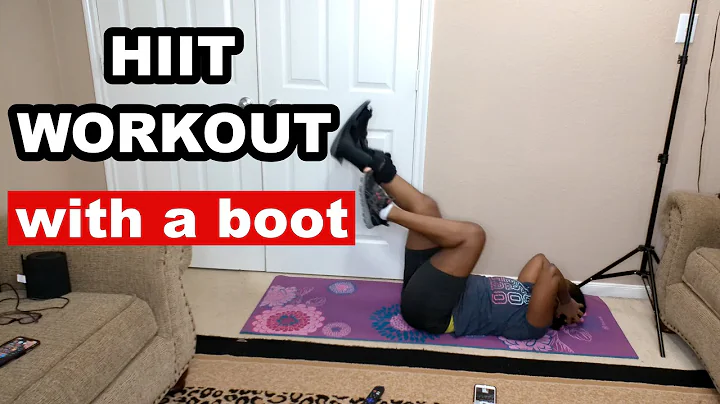 HIIT Workout in a boot. Stay fit with ankle / foot injury ft @KimSaha