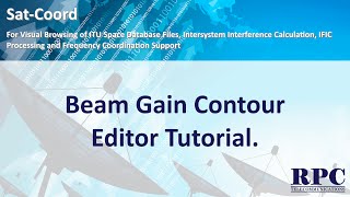 Sat-Coord: Beam Gain Contour Editor Tutorial