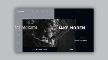 Web Design Speed Art #30 - Photographer Portfolio Website [Adobe XD]
