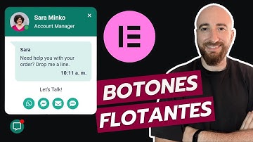 Cómo crear Botones Flotantes con Elementor | Nuevo Widget