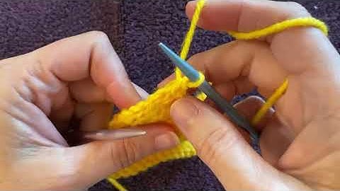 Bind off purlwise
