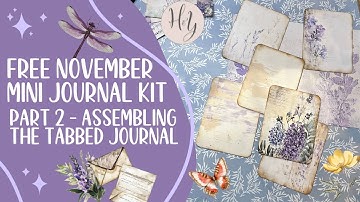 Free November Mini Tabbed Journal Kit | Part 2 - Let