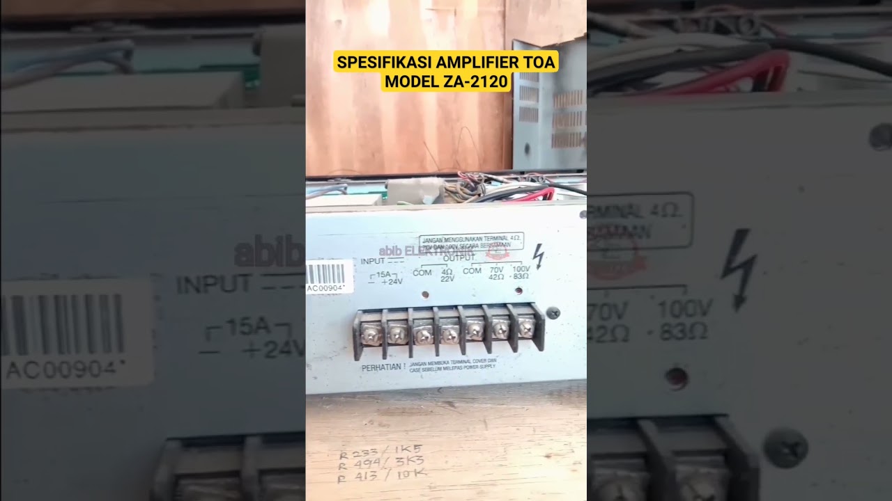 spesifikasi amplifier toa model za-2120
