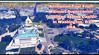 From Walmart Supercenter To  United States Capitol In Washington, D.C - USA