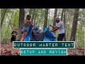 Outdoor Master Pop Up Tent Setup and Review