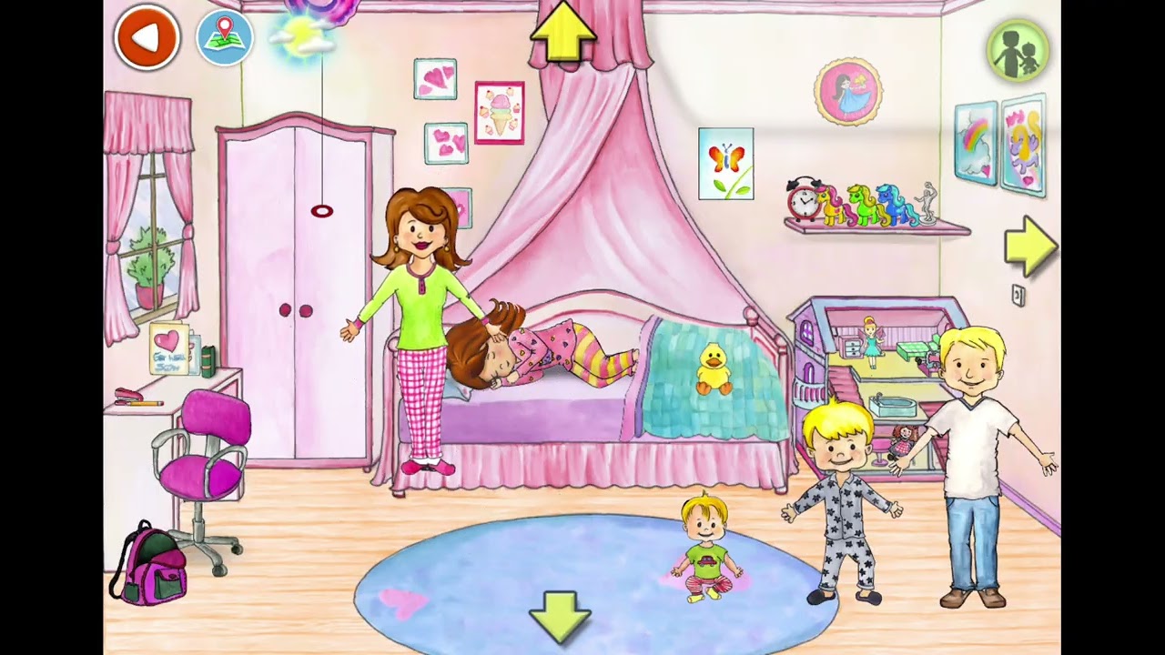 Efekan kardesının sacını kesmiş . My home plus oynuyorum