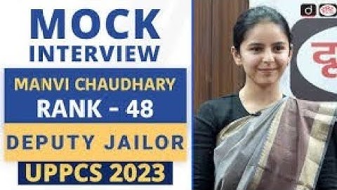 Manvi Chaudhary, Upsc Topper 2024 Rank 48 Mock Interview #upscinterview #iasinterview #upsctopper