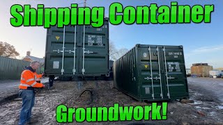 Ground Preparation for Shipping Container Storage Conversion - We Were Scammed