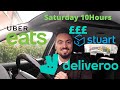 FOOD DELIVERY with Deliveroo, Stuart and UberEats on a Saturday for 10 hours - Manchester, UK