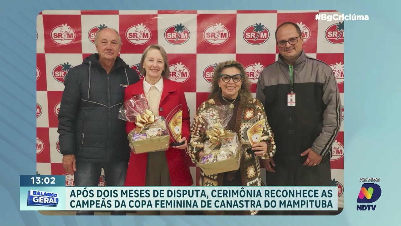 Mampituba recebe final da Copa de Canastra Feminina com premiação e troféus