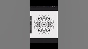 Flower Mandala Drawing in #Procreate #Shorts