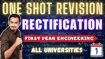 RECTIFICATION OF CURVES | ONE SHOT REVISION | ENGINEERING MATHS | ENGINEERING FIRST YEAR