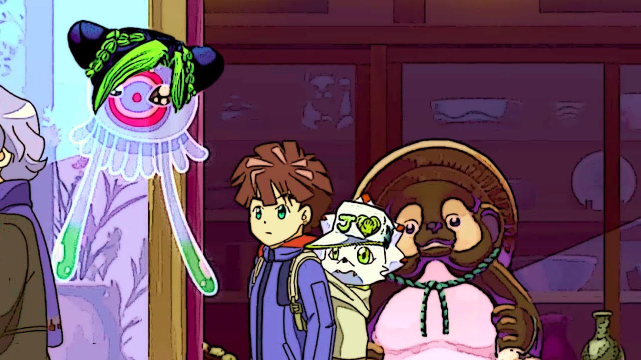 Sled Gammamon saying Yare Yare | Digimon Ghost Game E15