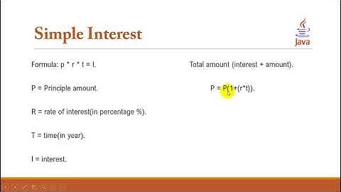 11.4 - Interest Calculator - Java Programming Tutorials 2019 - Urdu/Hindi