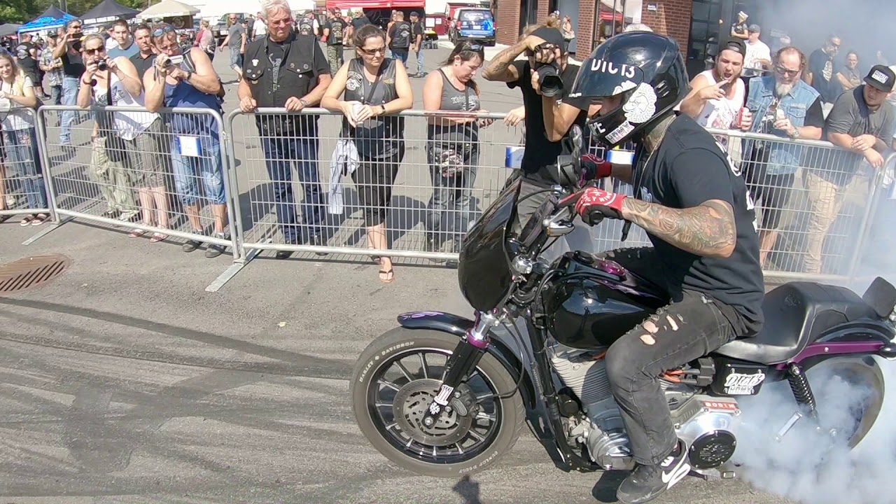Forever north crew presents Dyna Daze 2018 harley wheelies