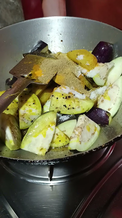 Chala Mach Alu r Baguner jhol recipe