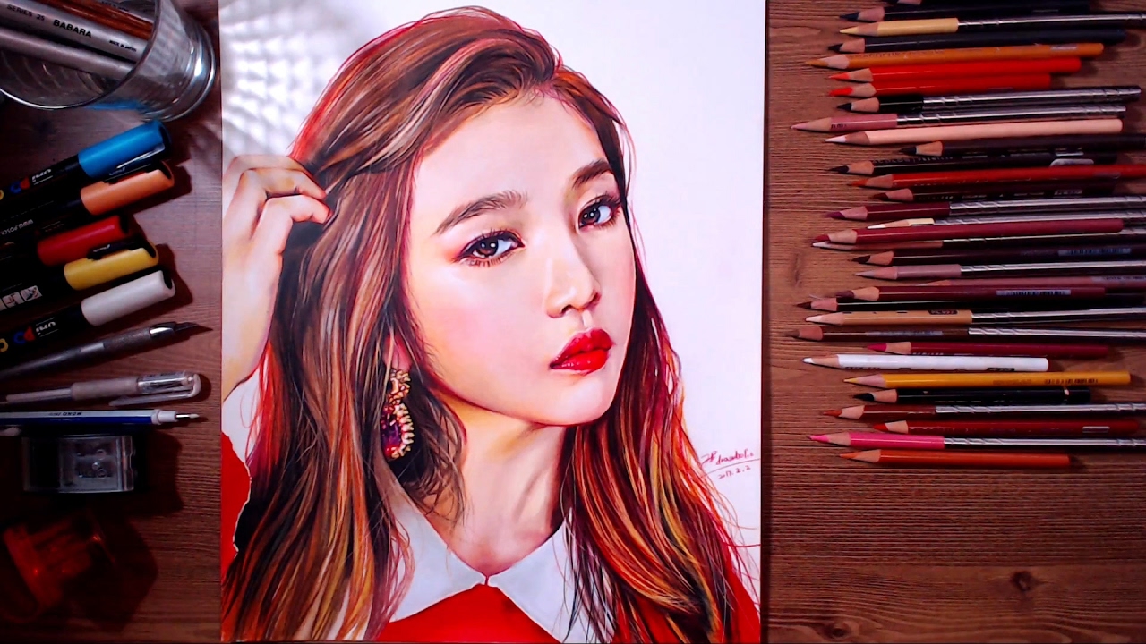 Red Velvet: Joy - Rookie Speed Drawing | drawholic - YouTube