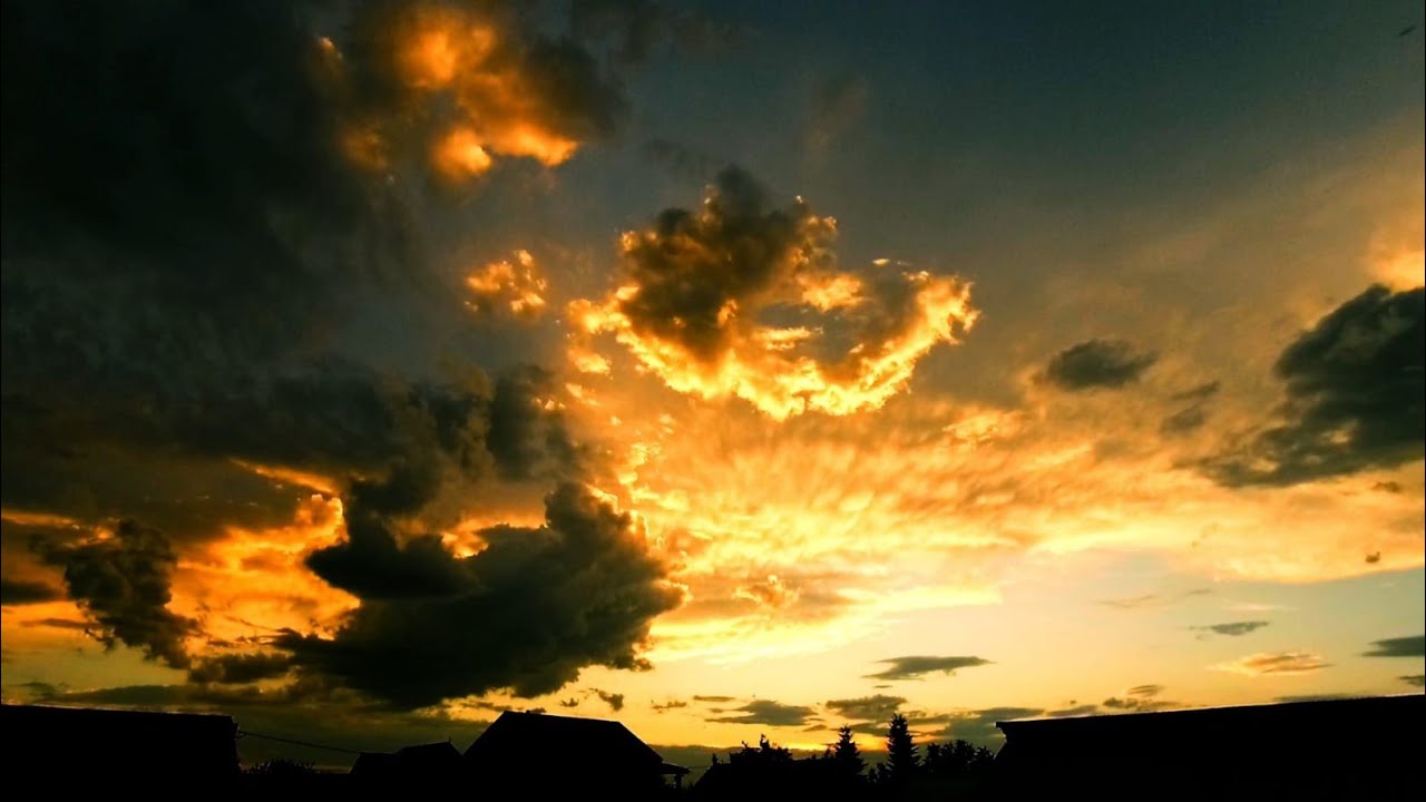 TIMELAPSE: Beautiful Sunset Clouds Moving Background Time Lapse Ep.4