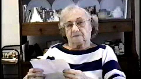 Grandma Doris Relates Family History - Part One