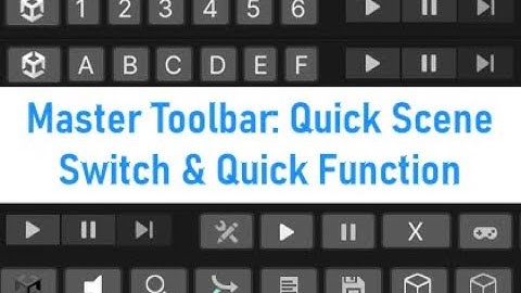 Master Toolbar Demo | Unity Asset Store #unityassetstore #unity #unity3d #assetstore