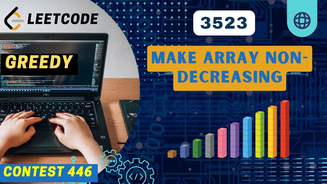 3523. Make Array Non-decreasing | Contest 446 | 2nd Problem - YouTube