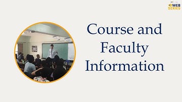 Video 2: Course & Faculty Information