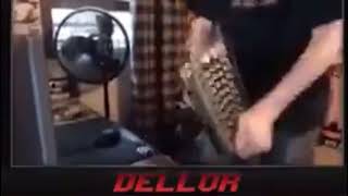 Dellor smashes keyboard on his head (original)