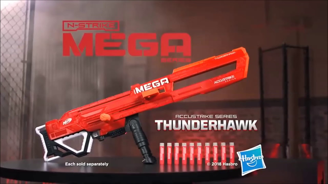 2018 Nerf Mega Thunderhawk  Accustrike Mega Sniper! 