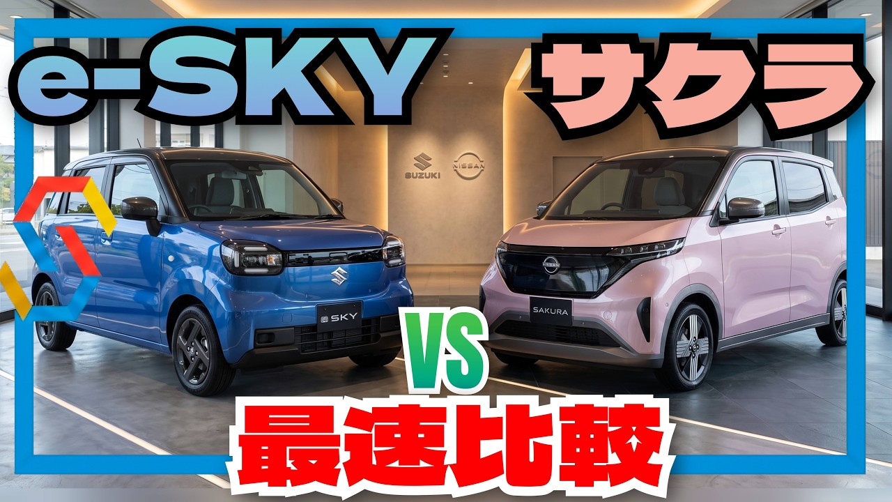 【最速比較】コスパの差がエグすぎる！スズキe-SKY vs 日産 サクラ