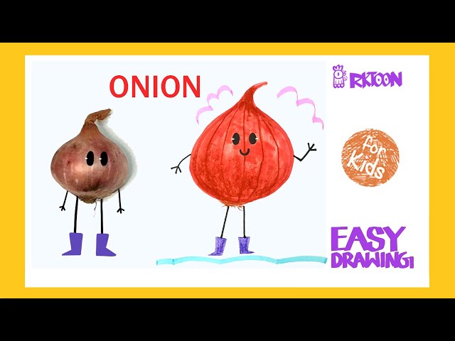 Onion vegetable coloring page colored Royalty Free Vector