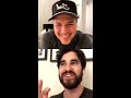 Darren Criss IG live with enews on April 16, 2020