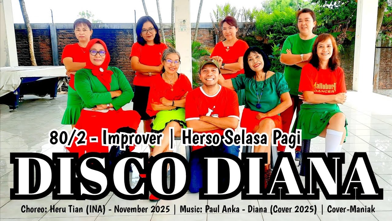 DISCO DIANA Line Dance | Improver | @herutianlinedance1398 (INA) - November 2025