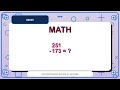 Try This Long Subtraction Question #0025