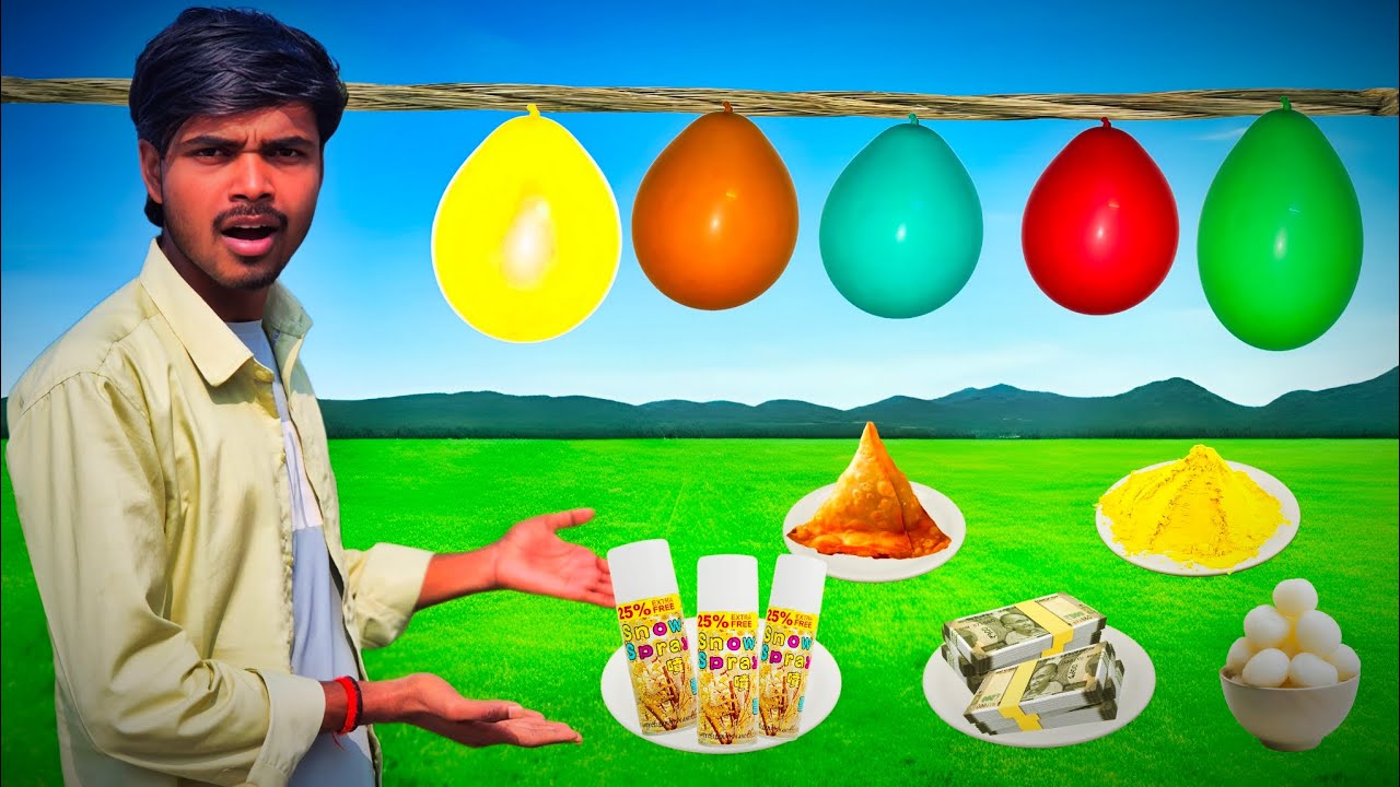 Don't choose the  wrong Mystery Balloon challenge! ( WINNER GET Rs. 2000 ) filled with *poop* ? 