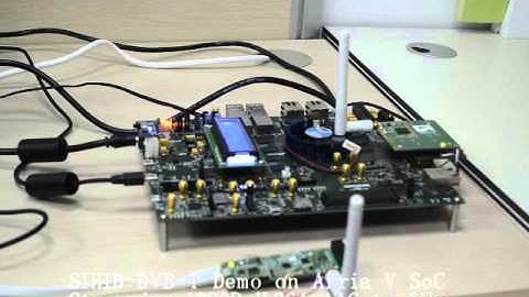 SIHID DVB-T Demo with tsfile(Altera SoC FPGA)very low latency, support antenna diversity mode.