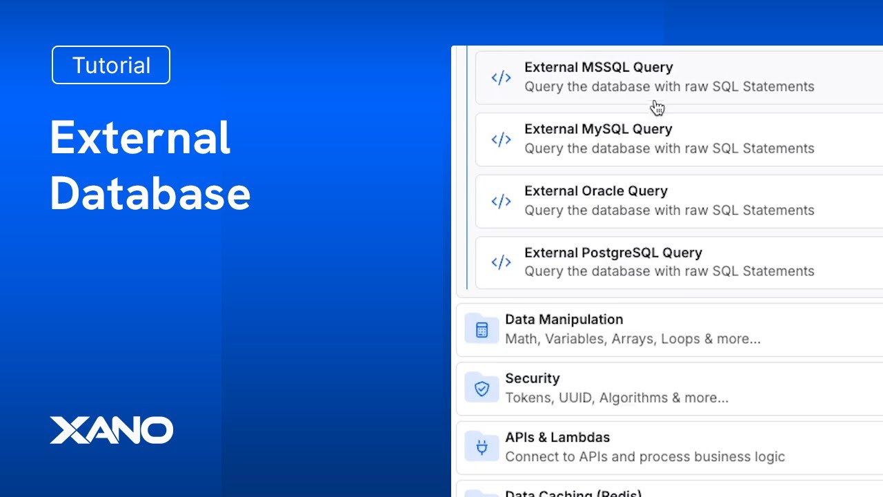 External Database Connection Function - YouTube