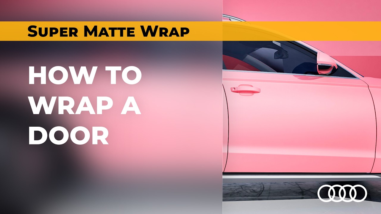 Door Wrapping with TeckWrap super matte - SCM36 Autumn Blaze