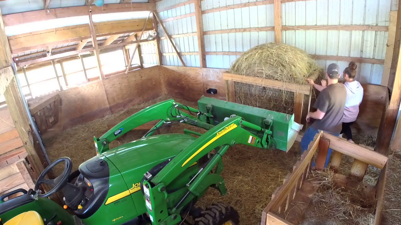 Round Bale Feeder Had To Go Not Good For Baby Goats Youtube