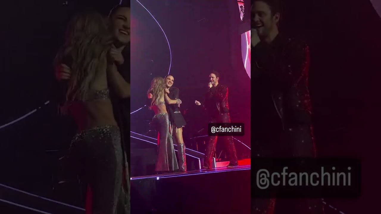 Anahi y dulce se dan un abrazo muy lindo en el concierto de Madison Square Garden