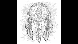 Adult Coloring | Dream Catcher Books and Pages Available