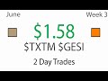 Two Trades Watching $TXTM $GESI Tsunami Panic Bounce Setups - Live Daytrading Commentary