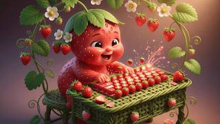 Simpatici bambini frutta che digitano su tastiere a forma di frutta | ASMR visivo stranamente ril... screenshot 1