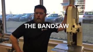 This video shows how to use the bandsaw to make something that