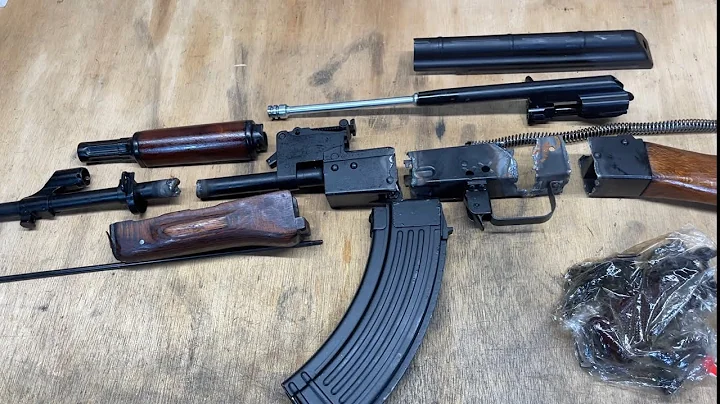 Polish AKM rifle parts set review【开箱波兰版AKM零部件】