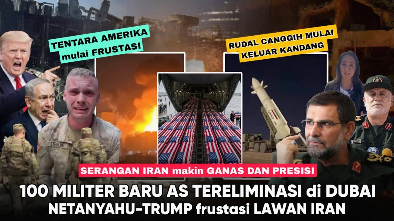 Oprasi Baru Iran Tumbangkan 100 Tentara AS “Trump dan Netanyahu Frustasi” Amarah IRAN Tak Terkendali