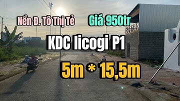 BÁN NỀN ĐƯỜNG TÔ THỊ TẺ (H3 cũ) KDC LICOGI PHƯỜNG 1 TP CÀ MAU