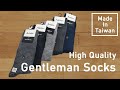 High quality gentleman cotton socks made in taiwan