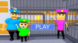 BORRIS POLICE FAMILY PRISON RUN (Obby) #roblox #scaryobby
