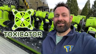 Riding TOXICATOR at Alton Towers Resort
