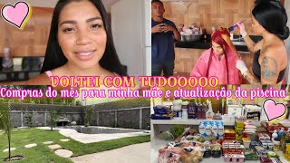 Thumbnail for COMPRAS DO MÊS PARA MINHA MÃE E PRA NOSSA CASA ||ATUALIZAÇÃO DA PISCINA+ TRANSFORMAÇÃO NA IRMÃ🩷🛒